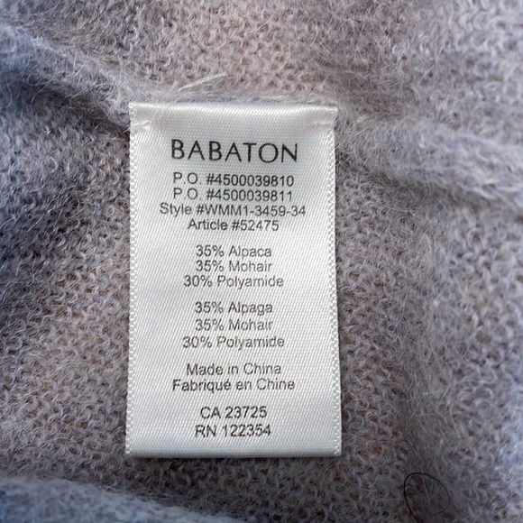ARITZIA Babaton Mohair Alpaca Crewneck Sweater Gray Size XS - Picture 6 of 8